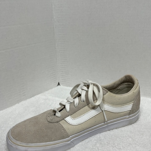 VANS Off The Wall Lace-Up Womens Sneakers Size 9.5 Style 721356 Off White/Cream - Picture 4 of 13